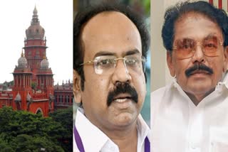 Madras hc, ministers Thangam Tennarasu KKSSR Ramachandran collage