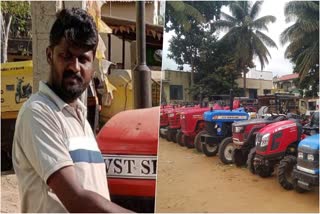 cheated by pledging a rented tractor