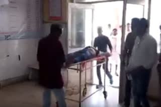teacher attacked with sword in banswara rajasthan