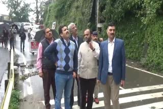 Minister Vikramaditya Singh reviewed damage After landslide in shimla