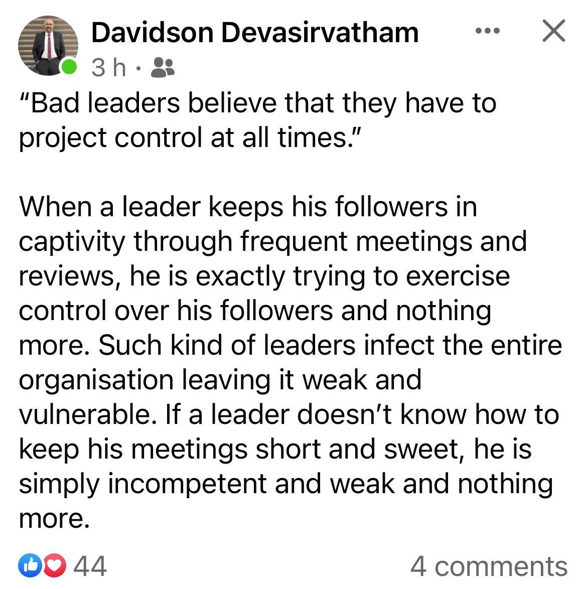 ADGP Davidson Devasirvatham social media post create controversy