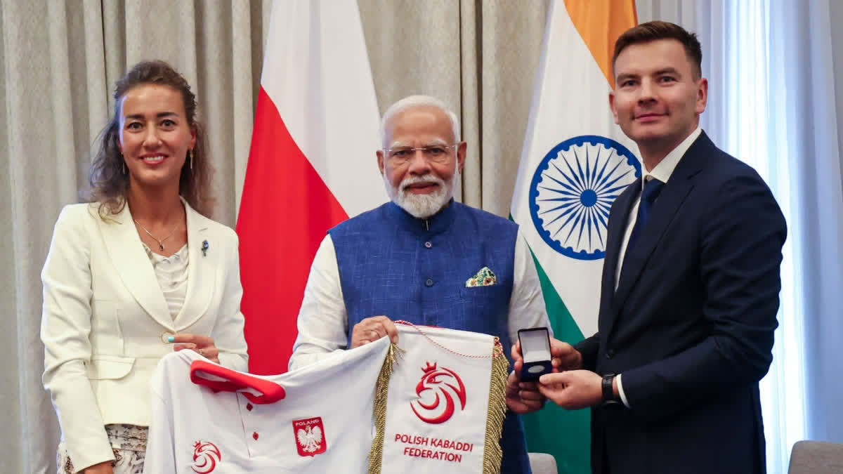 Prime Minister Narendra Modi meets Michal Spisko and Anna Kalbarsky