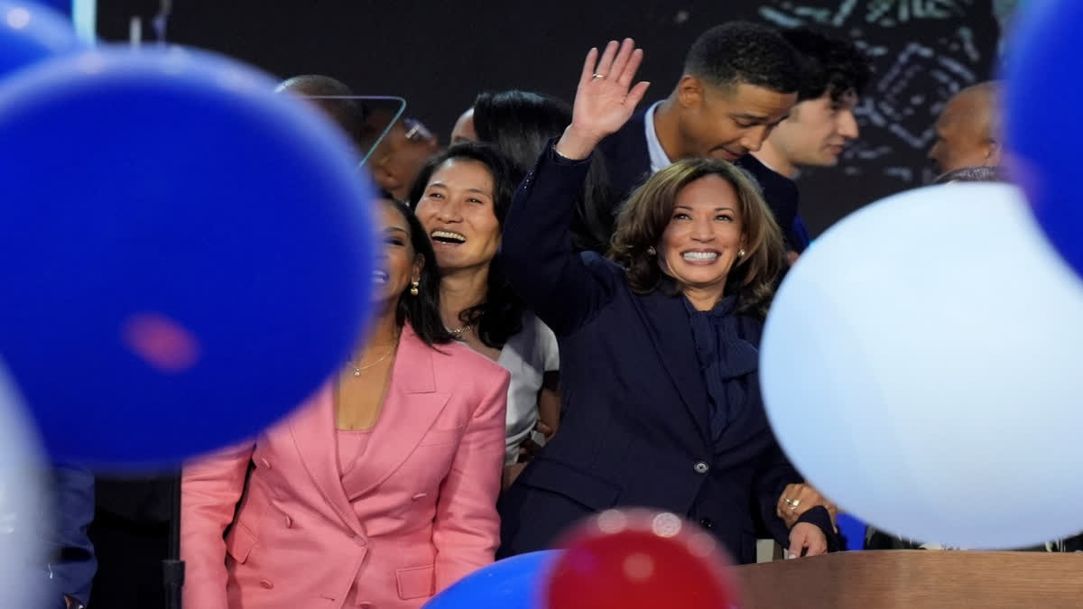 Kamala Harris Accepts Democratic Nomination With Pledge Of 'New Way Forward'