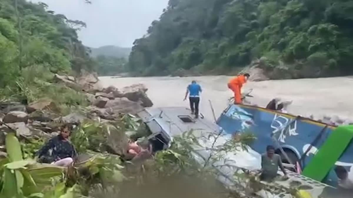 UP bus accident in Nepal