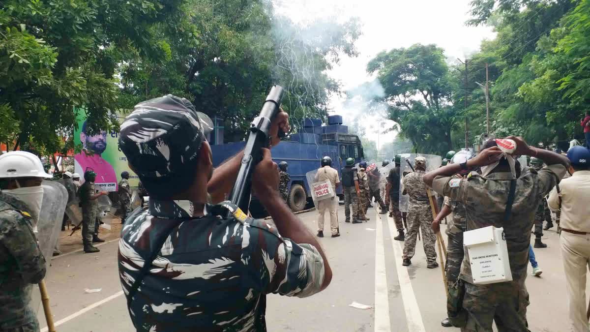 Police-BJP workers clash in Ranchi