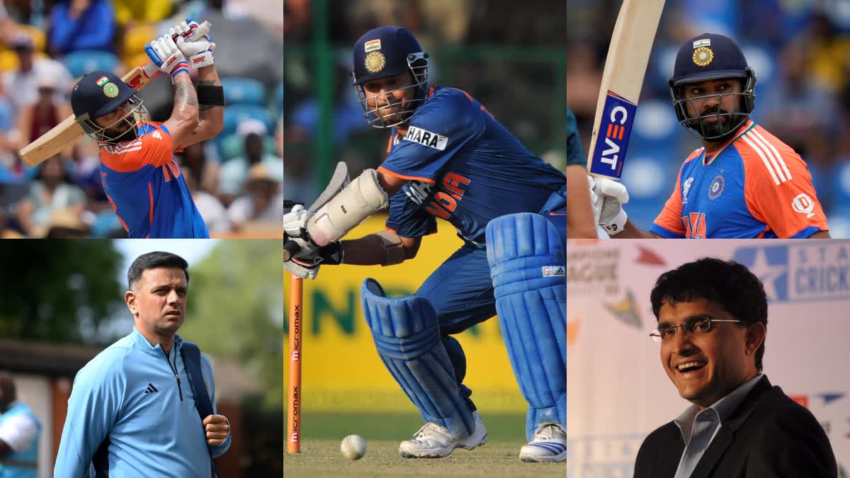 Top 5 batters with most runs for India in ODIs