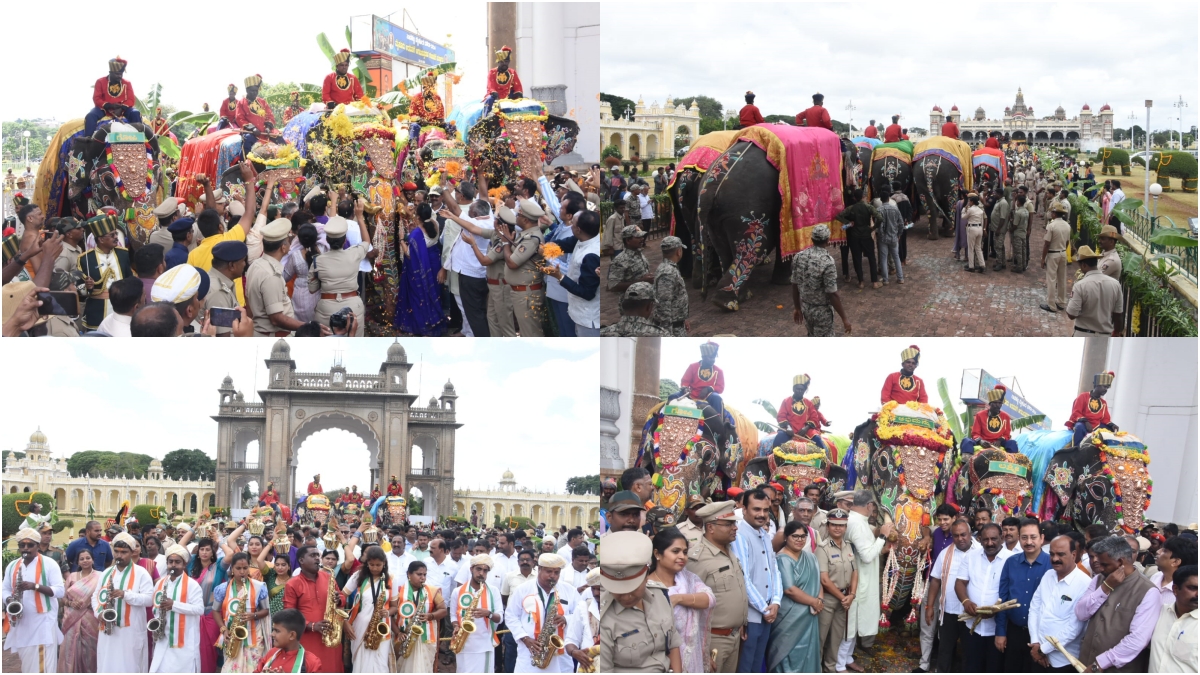 ಗಜ ಪಡೆಗೆ ಅದ್ಧೂರಿ ಸ್ವಾಗತ