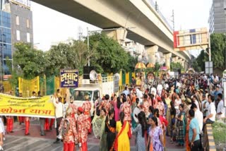 श्रीकृष्‍ण जन्‍माष्‍टमी शोभा यात्रा की तस्वीर