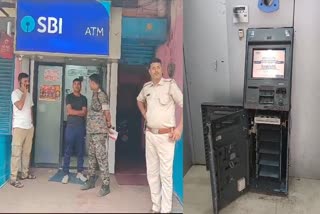 Criminals cut ATM and stole money in Ramgarh