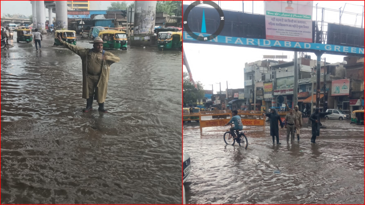 Waterlogging in Faridabad