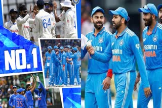 Team India ODI Ranking 2023 : టీమ్​ఇండియా.. క్రికెట్‌ చరిత్రలోనే అరుదైన ఫీట్​.. నెం.1గా ఘనత