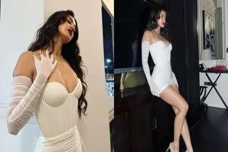 Dishapatani super hot in white dress photoshoot with red colour lips