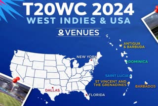T20 World Cup 2024 : 10 వేదికల్లో 55 మ్యాచులు.. షెడ్యూల్​ అనౌన్స్​ చేసిన ఐసీసీ