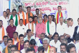 C T Ravi in Cauvery Water Protest
