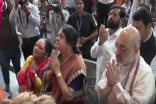 Amit Shah pays obeisance to Bappa with family during his 5-hour Mumbai trip