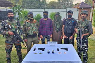 J&K: Two TRF militants arrested in Baramulla, arms & ammunition recovered