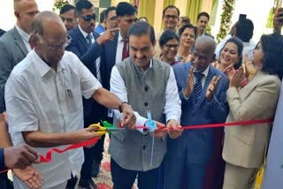 Pawar inaugurating the lactoferrin plant