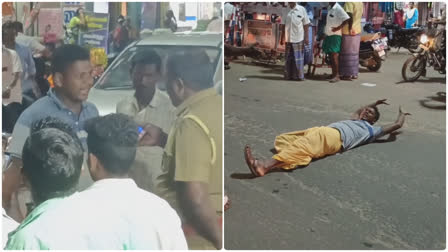 A drunkard person argument with Duty Police