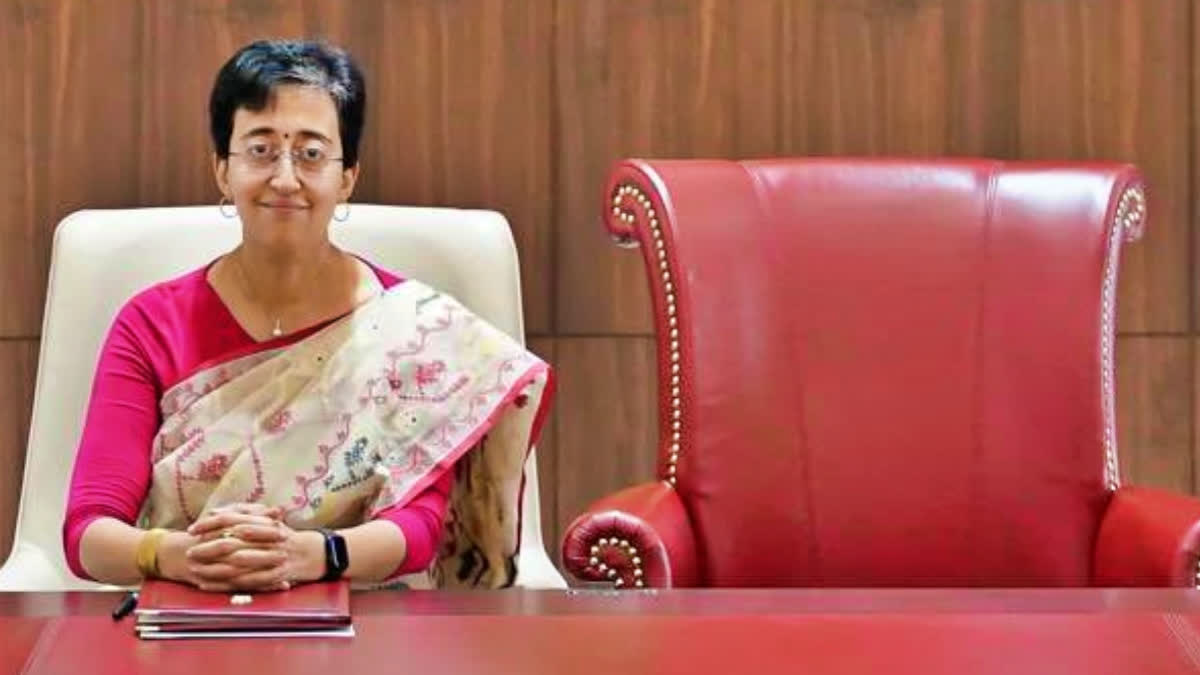 Delhi CM Atishi Assumes Office, Leaves Kejriwal's Chair Vacant