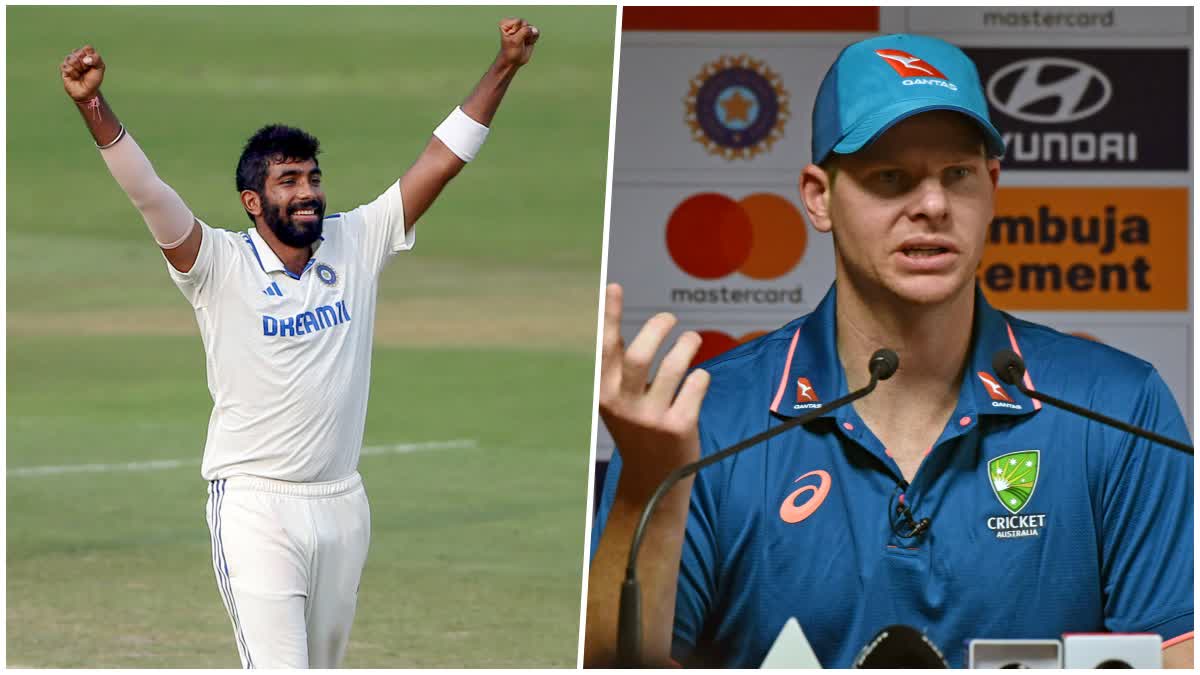 Jasprit Bumrah and Steve Smith