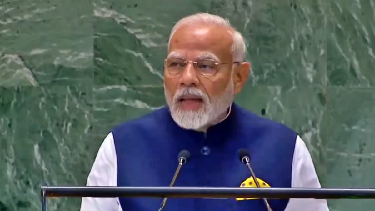 PM Modi addresses 79th UN General Assembly session in New York US