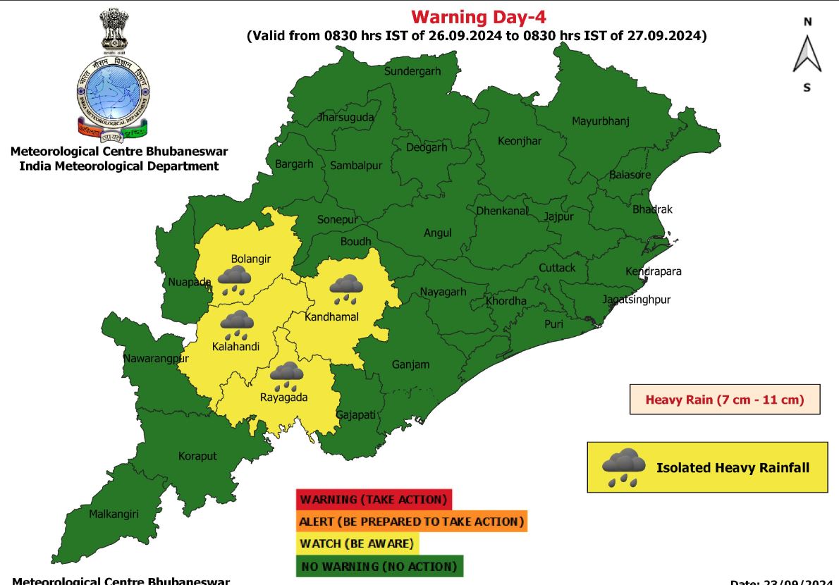 Heavy Rainfall In Odisha