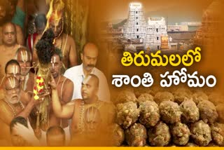 Tirumala Homam Today