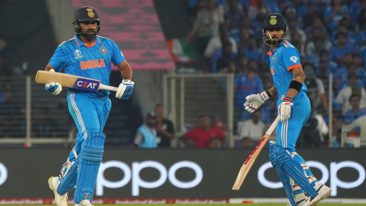 Cricket World Cup 2023  Cricket World Cup 2023 Batting Records  Most Runs In Cricket World Cup 2023  Virat Kohli Runs in Cricket World Cup 2023  Rohit Sharma Runs in Cricket World Cup 2023  ഏകദിന ക്രിക്കറ്റ് ലോകകപ്പ്  ലോകകപ്പ് ക്രിക്കറ്റ് 2023  ലോകകപ്പില്‍ കൂടുതല്‍ റണ്‍സ്  വിരാട് കോലി  രോഹിത് ശര്‍മ