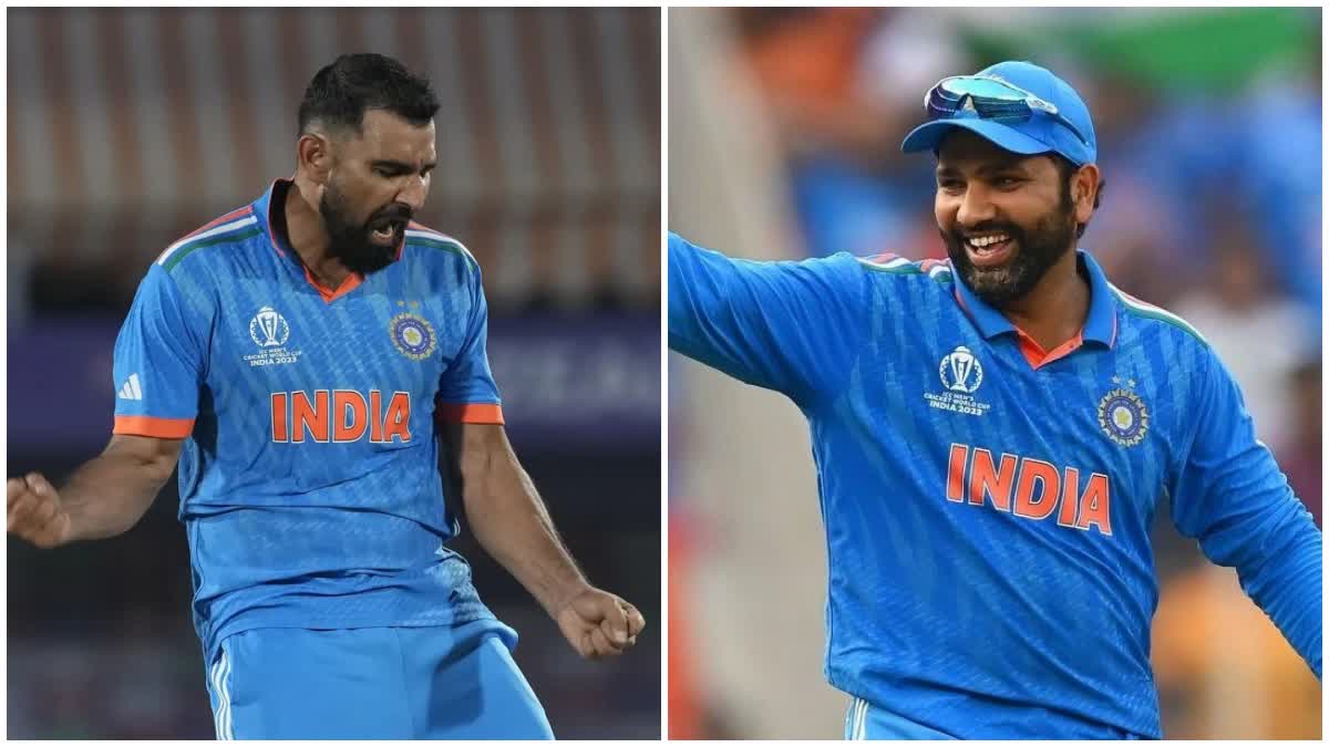 mohammed shami and rohit sharma