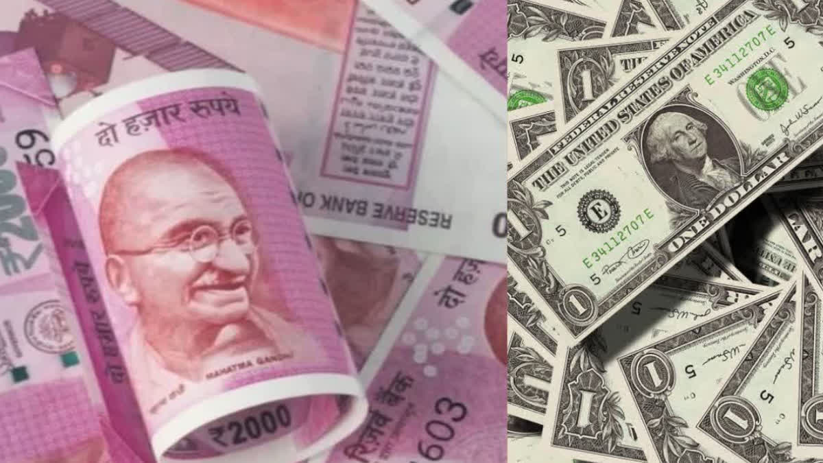 THE STRENGTH OF THE DOLLAR WEAKENED THE INDIAN CURRENCY RUPEE FELL BY 3 PAISE