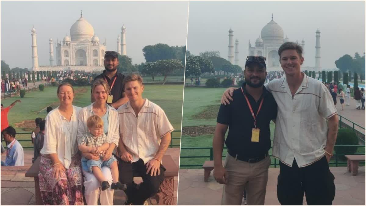 Adam Zampa At Taj Mahal