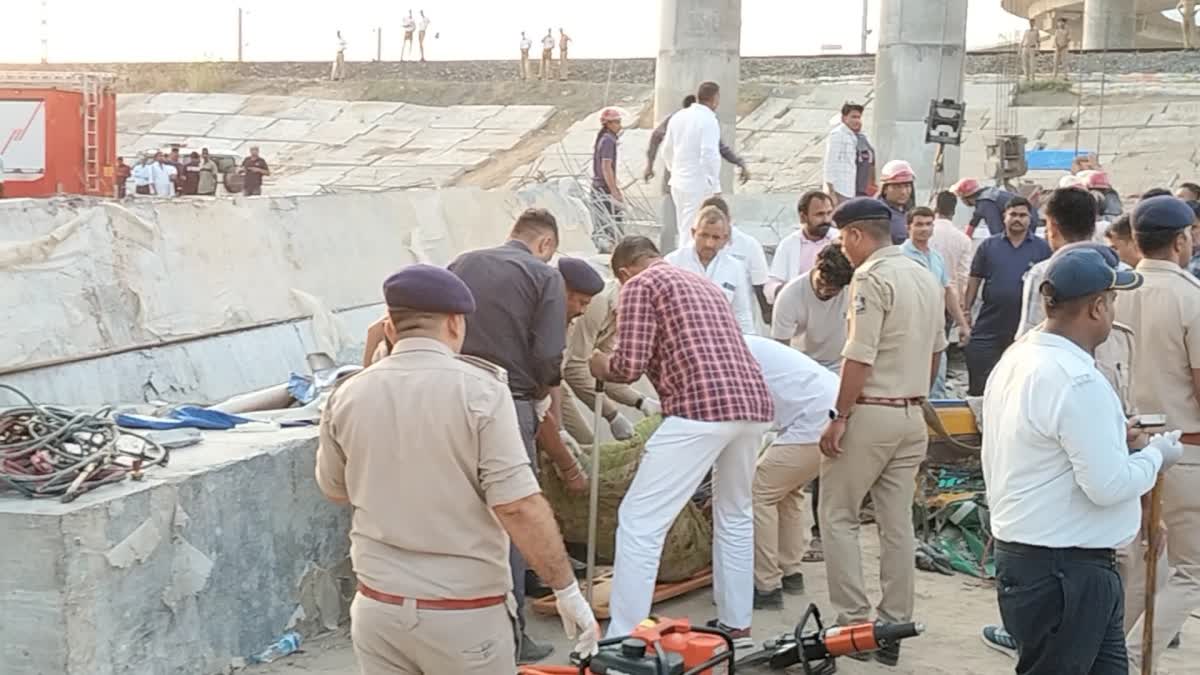 Flyover bridge under construction collapsed