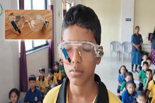 for drivers and passengers safety prevention eighth standard student made buzzer goggle