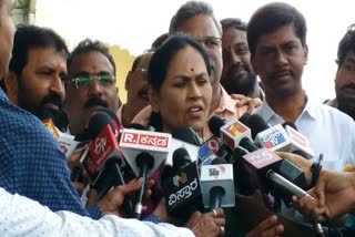 Minister Shobha Karandlaje talked to Media