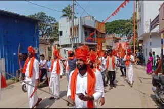 durga-mata-daud-procession-by-hindu-activist-in-davangere