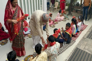 CM Bhupesh Performed Kanya Puja
