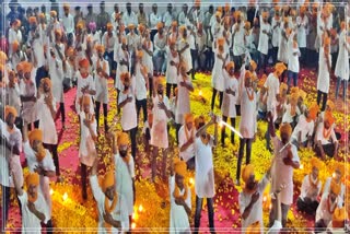 Talwar aarti at ma harsiddhi temple in Narmada