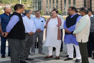 JP Nadda Visited AIIMS