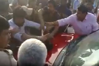 car of Congress candidate Danish Abrar vandalised