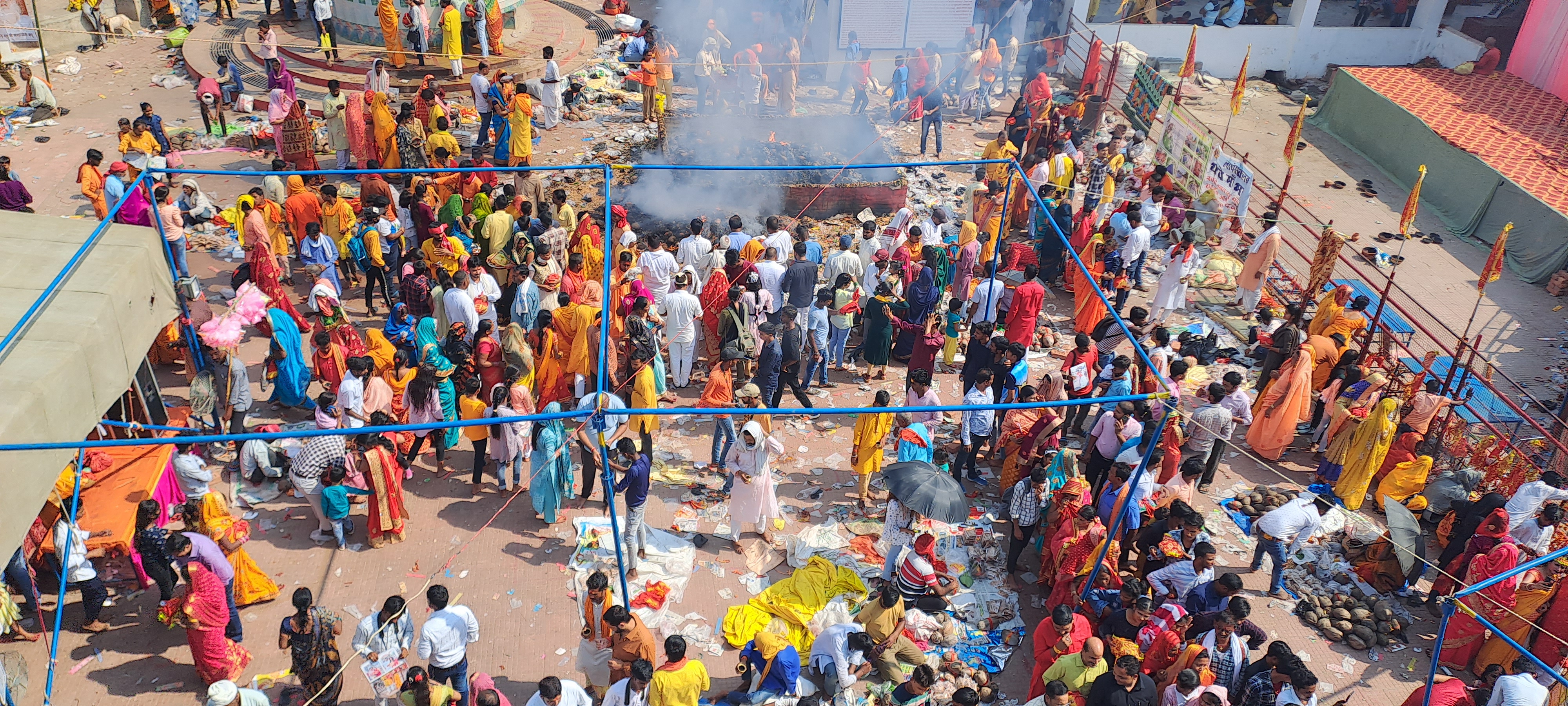 गोपालगंज के थावे मंदिर का विहंगम नजारा