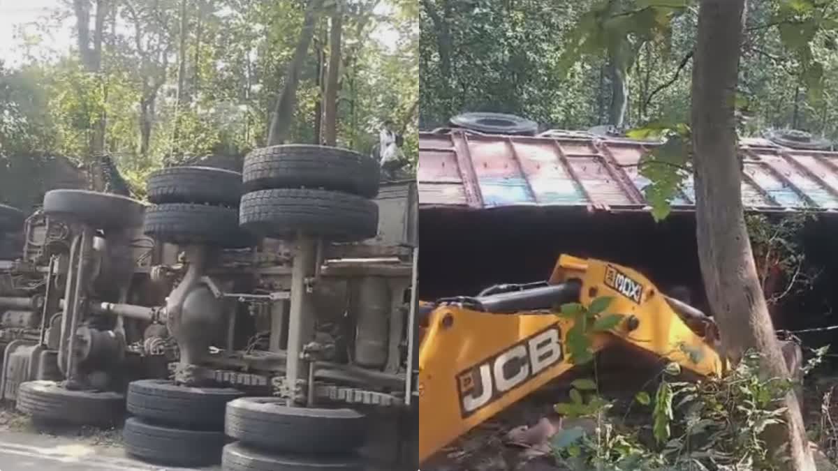 SEONI TRUCK OVERTURNED