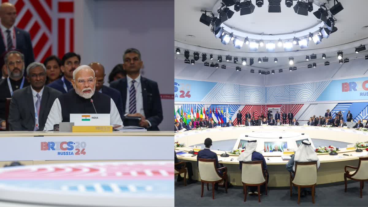 Prime Minister Modi addressing BRICS 2024 Summit, Kazan.