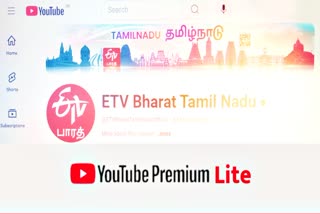 YouTube testing cheaper subscription plan with fewer ads article thumbnail shows etv bharat tamil nadu youtube page