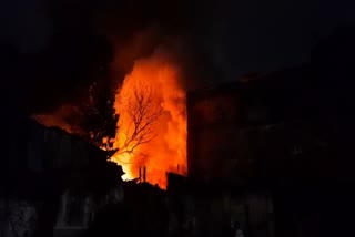 Fire near Kolkata Barabazar