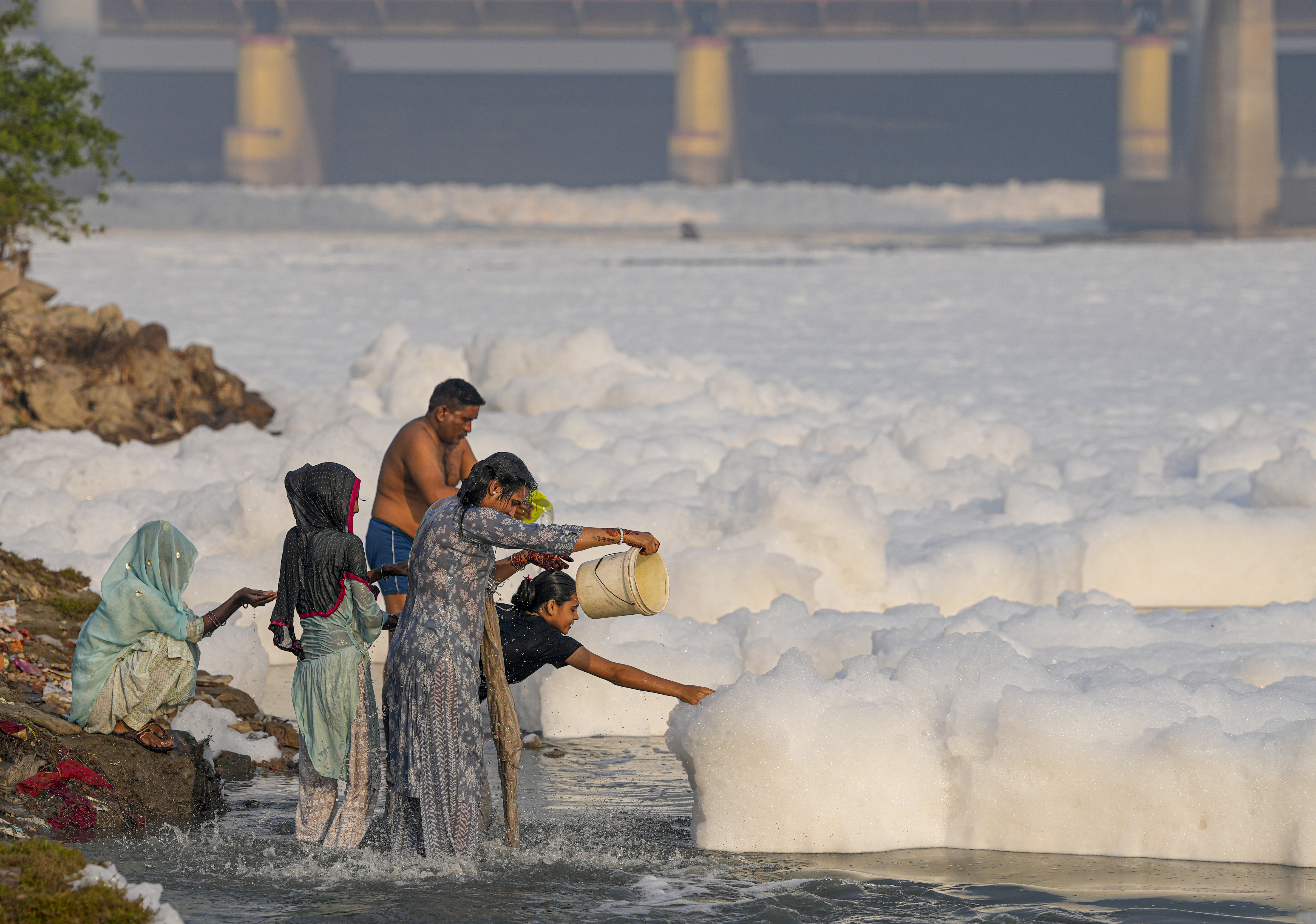 Polluted River Yamuna