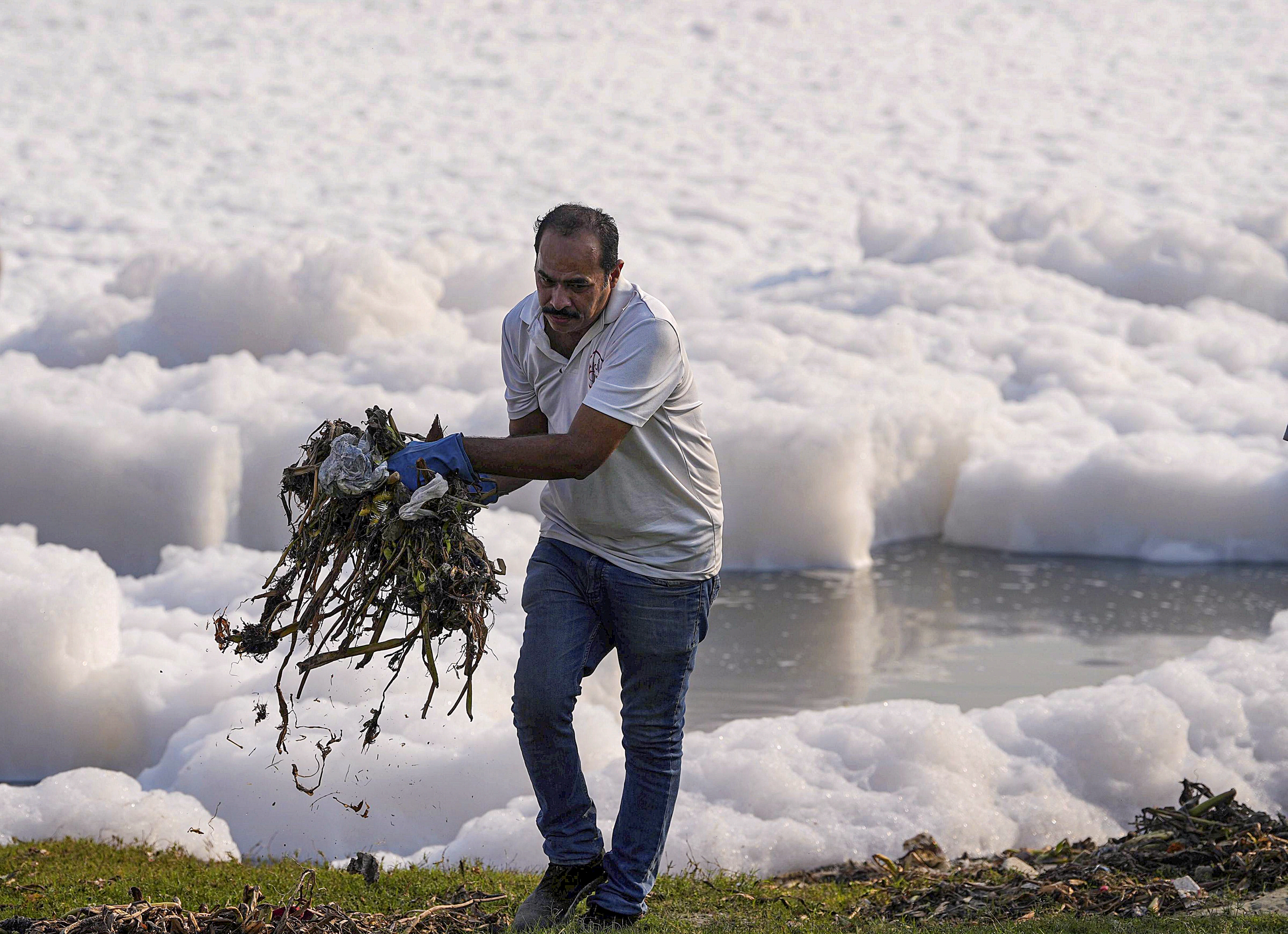 Polluted River Yamuna