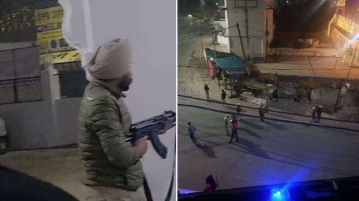 Shootout at Punjab gurdwara  Nihangs open fire Punjab gurdwara  Shootout at Punjab gurdwara cop killed  ഗുരുദ്വാരയില്‍ വെടിവയ്‌പ്പ്  പഞ്ചാബ് കപൂര്‍ത്തല  പഞ്ചാബ് കപൂര്‍ത്തല ജില്ലയില്‍ വെടിവയ്‌പ്പ്  gurdwara shooting