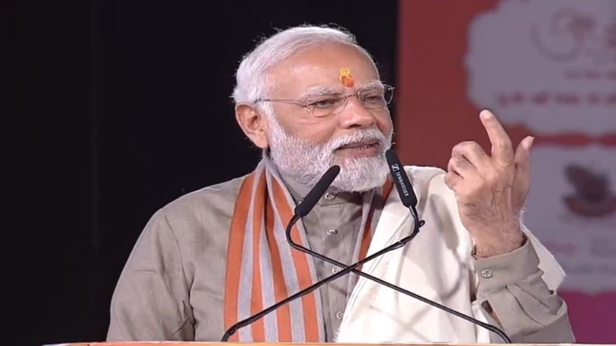 UP: PM Modi releases commemorative stamp of Sant Mirabai; pays obeisance at Krishna Janmbhoomi temple