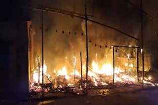 Fire caused havoc in Dhanbad