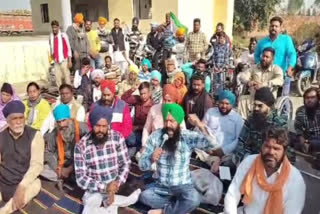 Disabled people protested against Cabinet Minister Baljit Kaur in Tarntaran